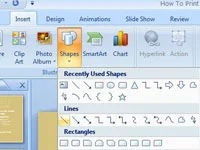 Kā zīmēt taisnas līnijas PowerPoint 2007 slaidos