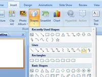 Kako narisati mnogokotnik ali oblike proste oblike na diapozitivih PowerPoint 2007
