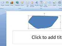 Kako narisati mnogokotnik ali oblike proste oblike na diapozitivih PowerPoint 2007