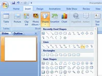 Kā uzvilkt izliektu līniju savā PowerPoint 2007 slaidā