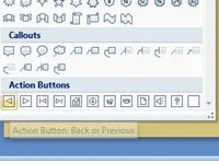 Kako ustvariti gumb za dejanja na diapozitivu PowerPoint 2007