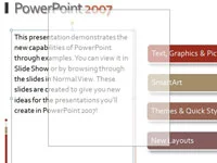 Kā pārvietot PowerPoint 2007 objektus slaidā