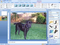 Kā ievietot attēlus no faila PowerPoint 2007 slaidā