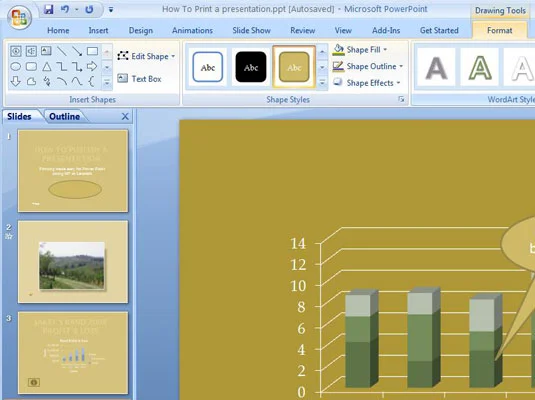 Kako v PowerPoint 2007 vključiti namig zaslona na gumb za dejanja