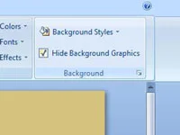 Kā paslēpt fona objektus PowerPoint 2007 slaidā