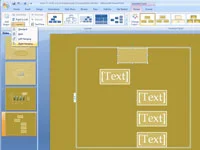 Kā pakārt formu zem citas formas PowerPoint 2007 organizācijas diagrammā