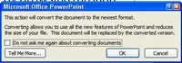 Kā konvertēt PowerPoint 97–2003 prezentācijas uz 2007. gadu