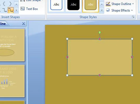 Kako povezati oblike PowerPoint 2007 na diagram