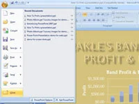 Kā aizvērt PowerPoint 2007 prezentāciju