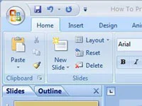 Kako prilagoditi presledek med odstavki na diapozitivih PowerPoint 2007