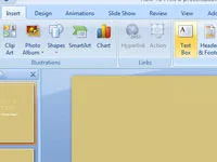 Kā izveidot tekstlodziņu savā PowerPoint 2007 slaidā