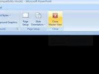 Kā esošai prezentācijai lietot PowerPoint 2007 veidni