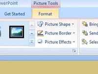 Kako uporabiti obliko slike v PowerPointu 2007