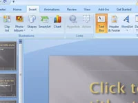 Kako dodati ponavljajoče se besedilo vsem diapozitivom v predstavitvi PowerPoint 2007