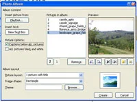 Kā pievienot parakstus attēliem jūsu PowerPoint 2007 fotoattēlu albumā