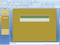 Kako dodati obrobe tabelam diapozitiva PowerPoint 2007