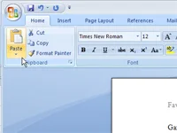 Kā kopēt un ielīmēt tekstu programmā Word 2007
