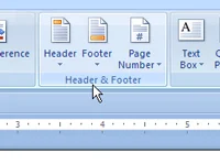 Kā noņemt lappušu numurus programmā Word 2007