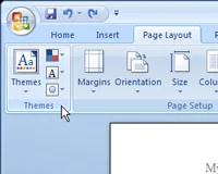 Kā lietot motīvu Word 2007 dokumentam