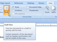 Kā paslēpt komentārus Word 2007 dokumentā