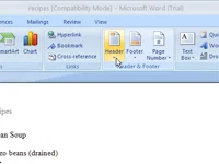 Kako odstraniti glavo in nogo dokumenta Word 2007 iz celotnega dokumenta