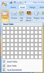 Kā ievietot tabulu PowerPoint 2007 slaidā