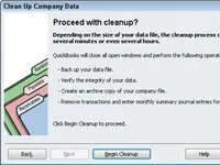 Hogyan tisztítsuk meg a vállalati fájlokat a QuickBooks 2011-ben