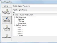 Kā Excel 2010 darbgrāmatā ievietot hipersaiti uz citu šūnu