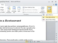 Kā izveidot makro programmā Word 2010