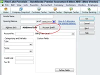QuickBooks 2010 szállítói lista létrehozása