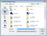 Hogyan készítsünk könyvelői másolatot a QuickBooks 2010 adatfájljáról