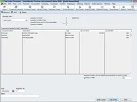 A gyártó cég készleteinek rögzítése a QuickBooks 2010-ben