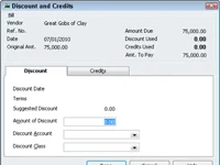 Számlafizetés a QuickBooks 2010 segítségével