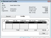 Számlafizetés a QuickBooks 2010 segítségével