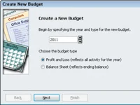 Hogyan készítsünk költségvetést a QuickBooks 2010-ben