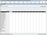 A QuickBooks 2010 költségvetésének szerkesztése