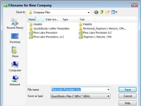 A QuickBooks 2010 EasySetup használata