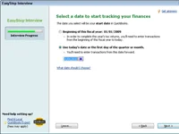 A QuickBooks 2010 EasySetup használata