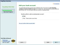 A QuickBooks 2010 EasySetup használata