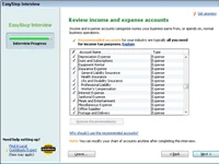 A QuickBooks 2010 EasySetup használata