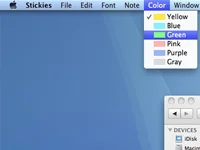 Kleebiste lisamine operatsioonisüsteemis Mac OS X Snow Leopard
