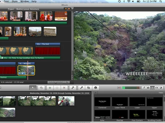 Kuidas lisada oma iMovie projektile pealkirju
