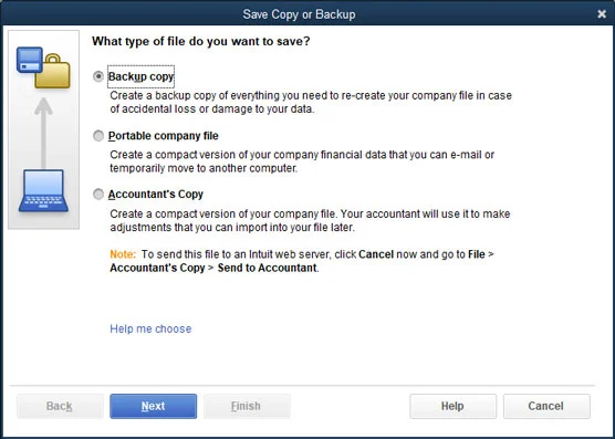 Как да архивирате файла с данни на QuickBooks