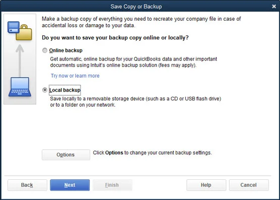 Как да архивирате файла с данни на QuickBooks