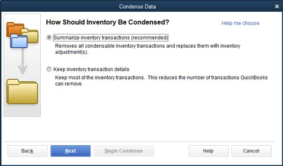 Mit jelent a QuickBooks vállalati fájlok tömörítése?