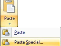 Kā ielīmēt Excel tabulu programmā Word 2007