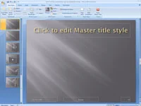 Kā atjaunot pazaudētos vietturus programmā PowerPoint 2007 slaidu šabloni