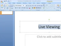 Kā lietot tiešo priekšskatījumu programmā PowerPoint 2007