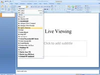 Kā lietot tiešo priekšskatījumu programmā PowerPoint 2007