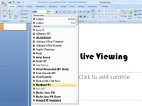 Kā lietot tiešo priekšskatījumu programmā PowerPoint 2007